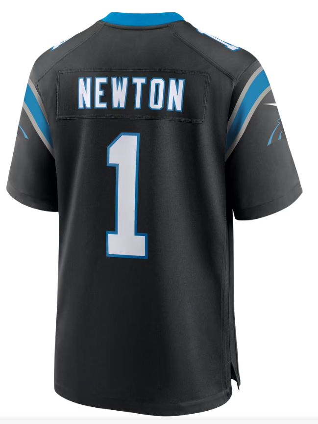 Men's Nike Cam Newton Black Carolina Panthers Team Retired Game Jersey