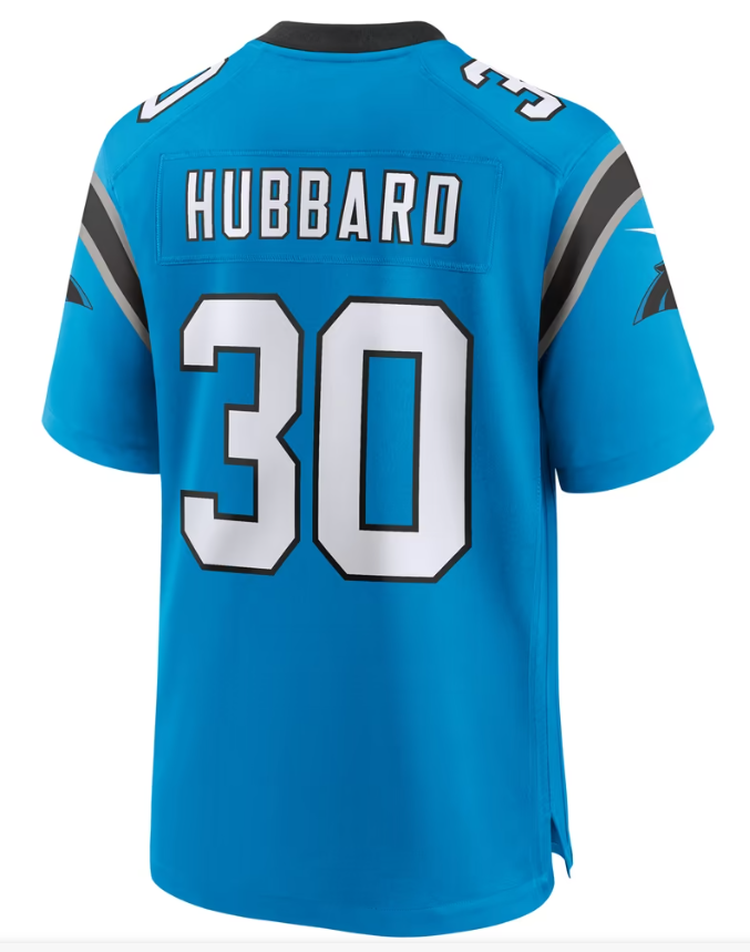 Men's Nike Chuba Hubbard Blue Carolina Panthers Alternate Game Jersey