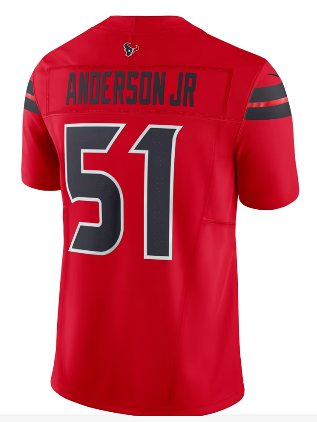 Men's Nike Will Anderson Jr. Red Houston Texans Alternate Vapor F.U.S.E. Limited Jersey