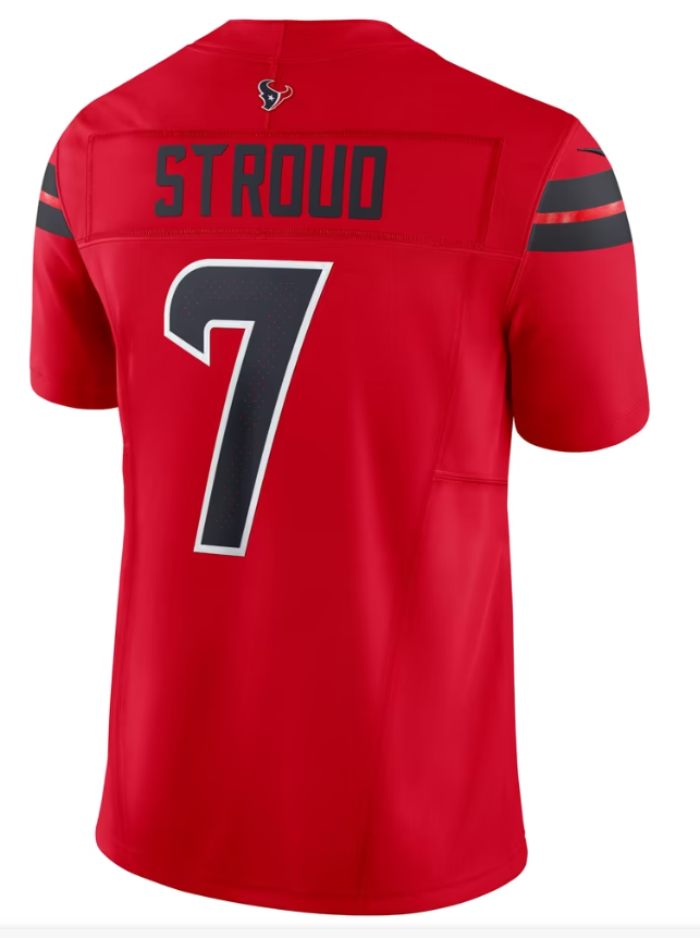 Men's Nike C.J. Stroud Red Houston Texans Alternate Vapor F.U.S.E. Limited Jersey