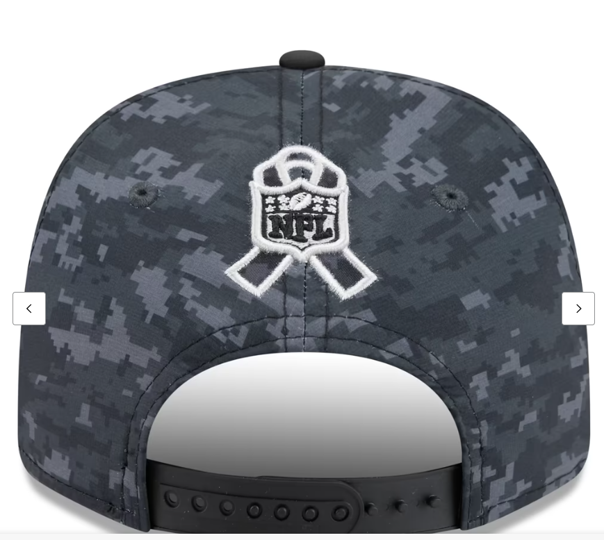 Men's New Era Black Houston Texans 2026 Salute To Service 9SEVENTY Adjustable Hat