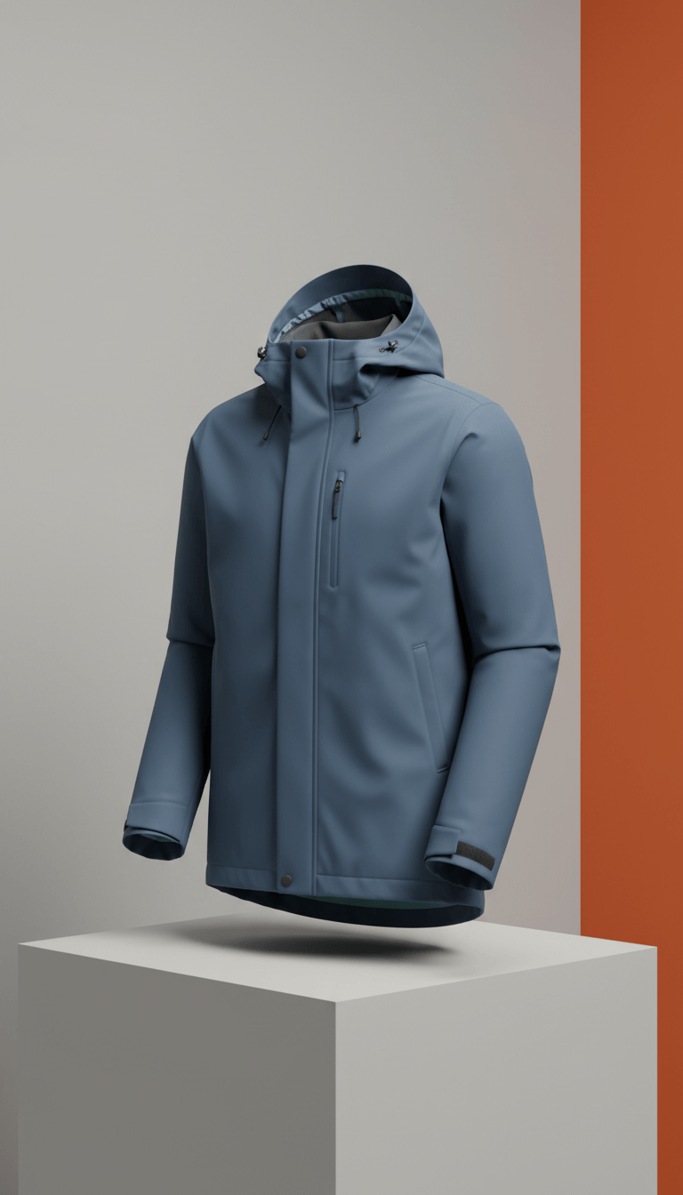 Steel Blue Technical Commuter Parka