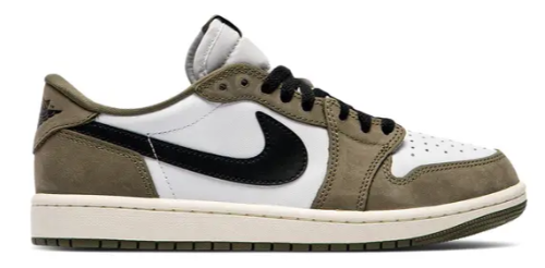 Jordan 1 Retro Low OG 'Medium Olive'