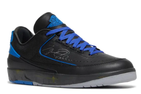 Off-White x Jordan 2 Retro Low SP 'Black Varsity Royal'