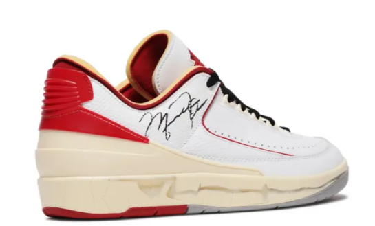 Off-White x Jordan 2 Retro Low SP 'White Varsity Red'