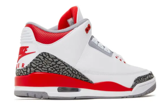 Jordan 3 Retro 'Fire Red' 2022