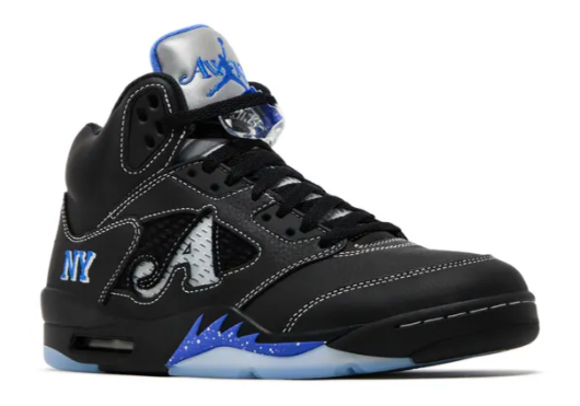 Awake NY x Jordan 5 Retro 'Boro - Racer Blue' Sample
