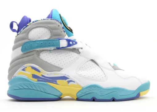 Wmns Jordan 8 Retro 'White Aqua'