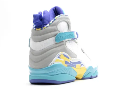 Wmns Jordan 8 Retro 'White Aqua'
