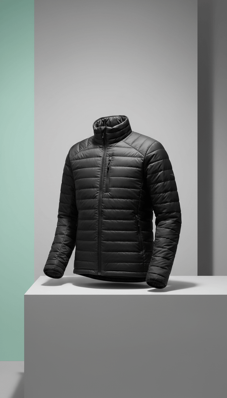 Jet Black Ultralight Down Jacket