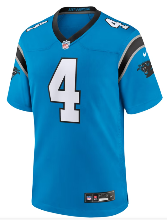 Men's Nike Tetairoa McMillan Blue Carolina Panthers Alternate Game Jersey