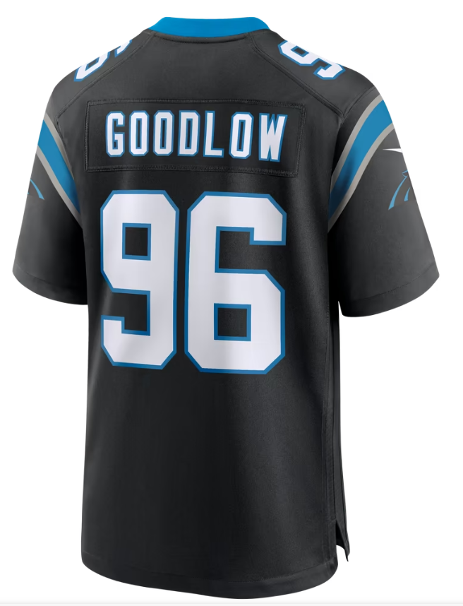 Men's Nike Anthony Goodlow Black Carolina Panthers Team Game Jersey