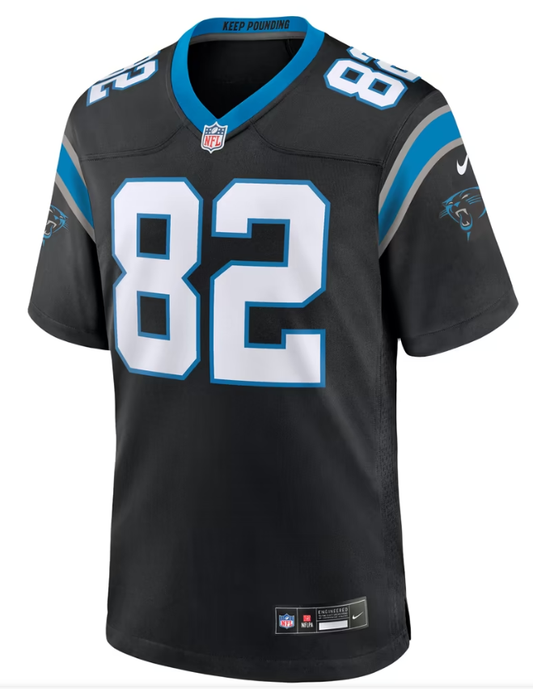 Men's Nike Tommy Tremble Black Carolina Panthers Team Game Jersey