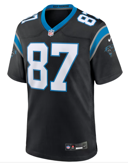 Men's Nike Brycen Tremayne Black Carolina Panthers Team Game Jersey