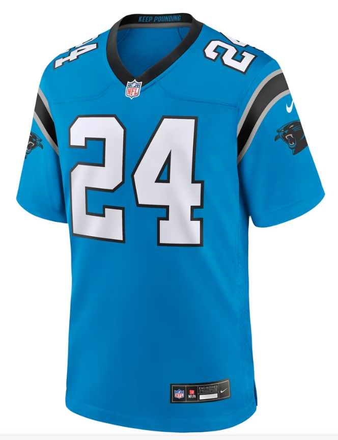 Men's Nike Jonathon Brooks Blue Carolina Panthers Alternate Game Player Jersey