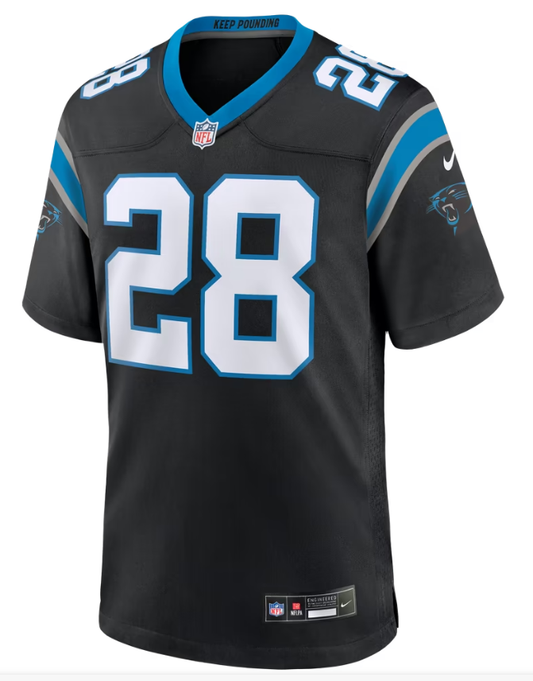 Men's Nike AJ Dillon Black Carolina Panthers Team Game Jersey