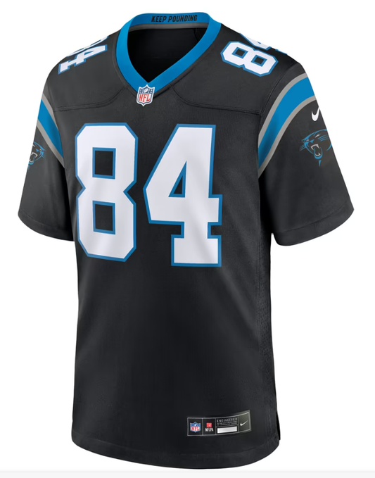 Men's Nike Mitchell Evans Black Carolina Panthers Team Game Jersey