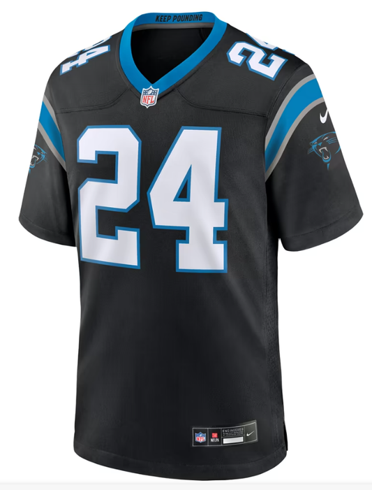 Men's Nike Jonathon Brooks Black Carolina Panthers Game Jersey