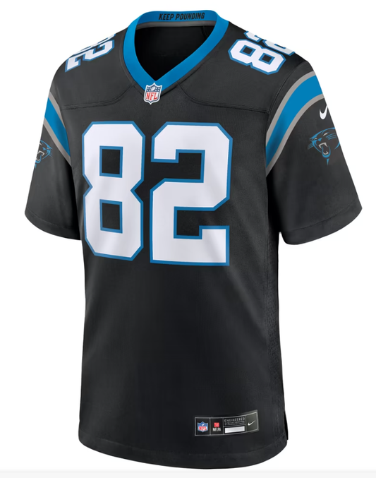 Men's Nike Tommy Tremble Black Carolina Panthers Team Game Jersey