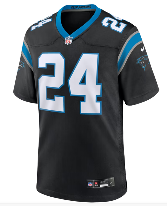 Men's Nike Will Lee III Black Carolina Panthers Team Game Jersey