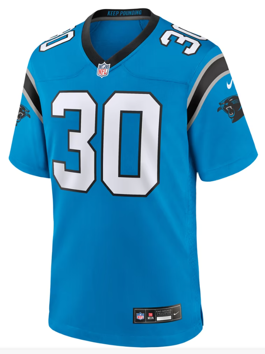 Men's Nike Chuba Hubbard Blue Carolina Panthers Alternate Game Jersey