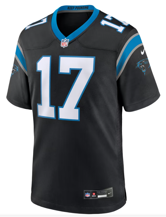 Men's Nike Xavier Legette Black Carolina Panthers Team Game Player Jersey