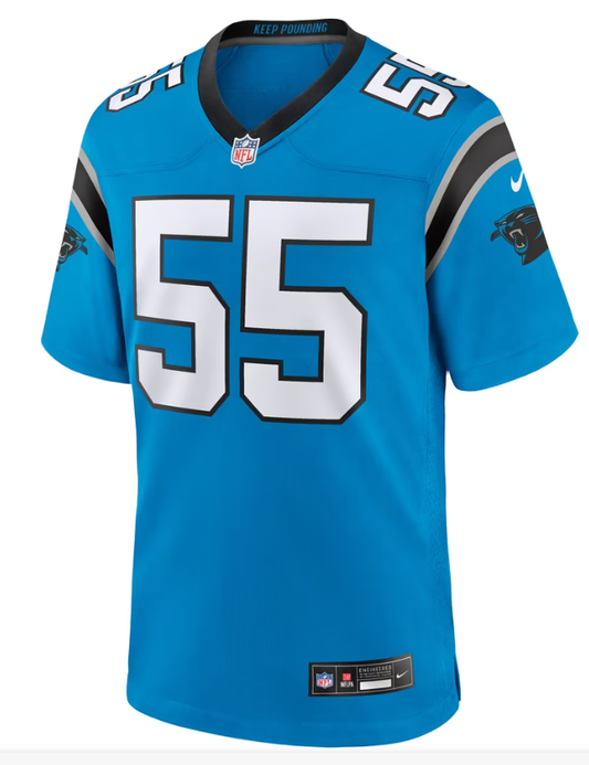 Men's Nike Devin Lloyd Blue Carolina Panthers Alternate Game Jersey