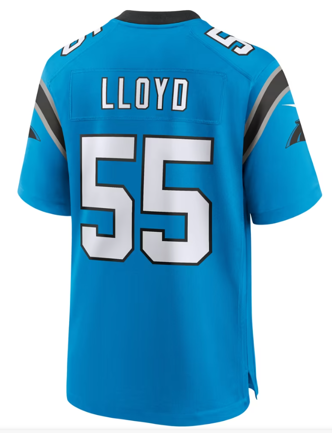 Men's Nike Devin Lloyd Blue Carolina Panthers Alternate Game Jersey