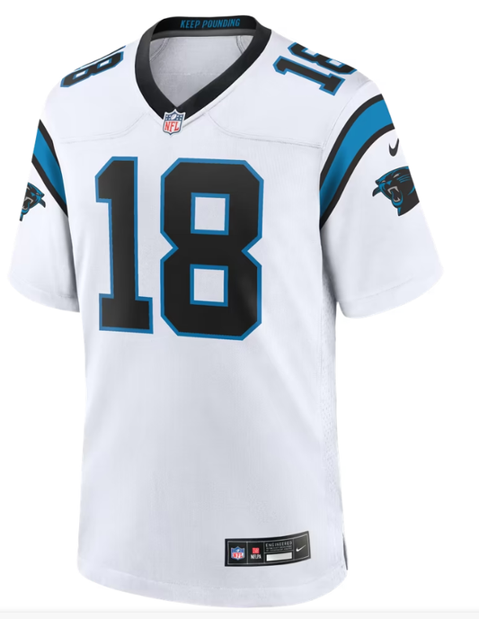 Men's Nike Jalen Coker Blue Carolina Panthers Alternate Game Jersey