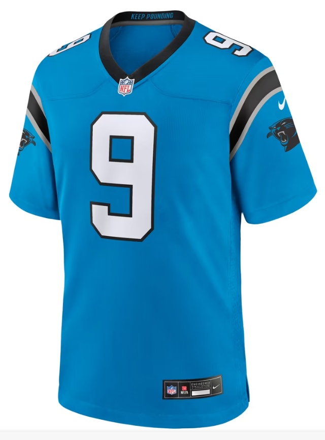 Men's Nike Bryce Young Blue Carolina Panthers Alternate Game Jersey