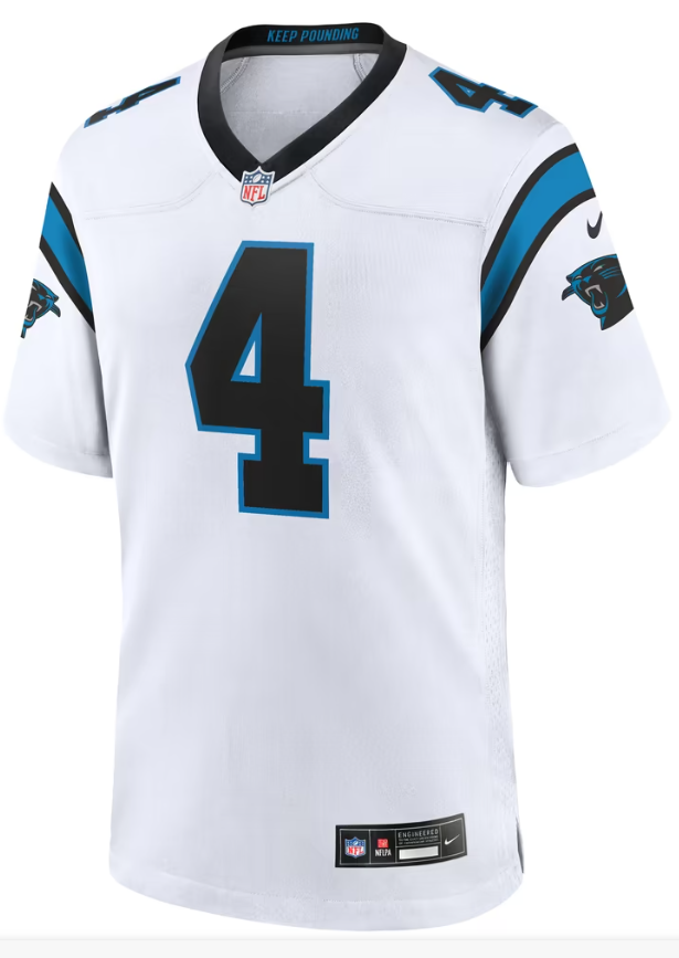 Men's Nike Tetairoa McMillan Blue Carolina Panthers Alternate Game Jersey