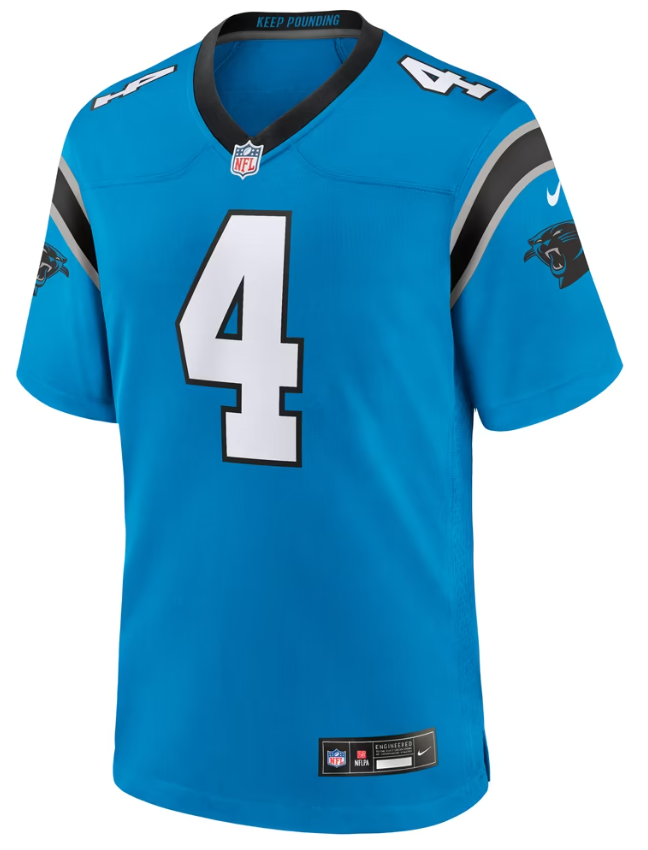 Men's Nike Tetairoa McMillan White Carolina Panthers Game Jersey