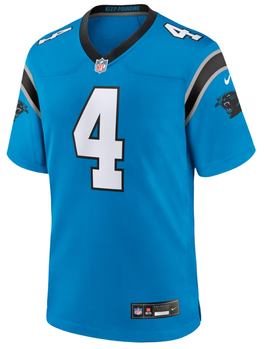 Men's Nike Tetairoa McMillan White Carolina Panthers Game Jersey