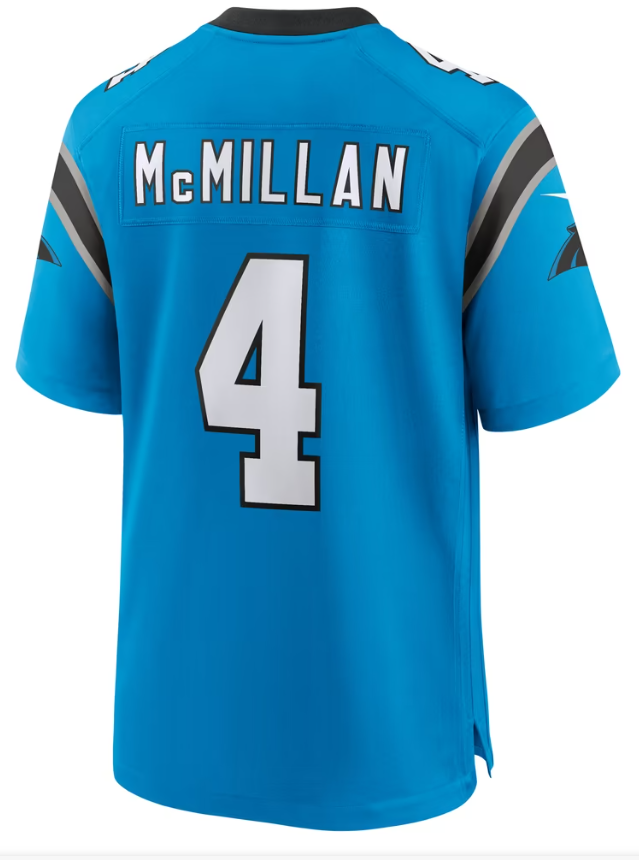 Men's Nike Tetairoa McMillan White Carolina Panthers Game Jersey