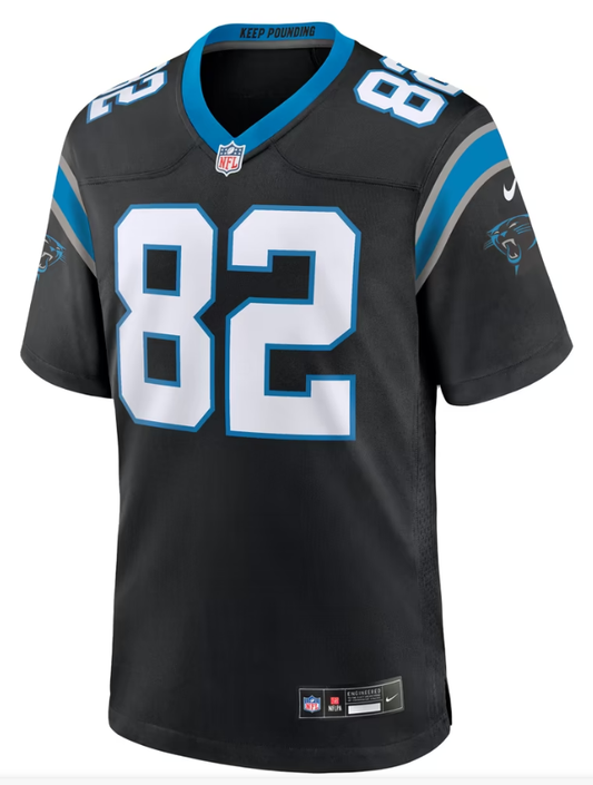 Men's Nike Tommy Tremble Black Carolina Panthers Team Game Jersey