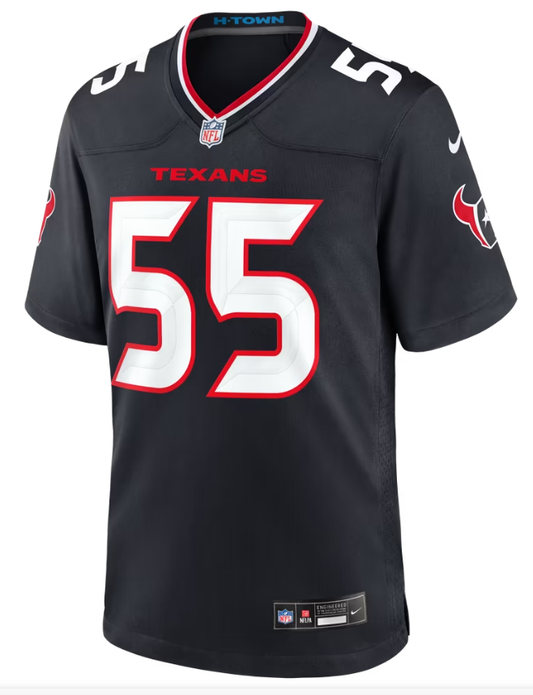 Men's Nike Danielle Hunter Navy Houston Texans Team Game Jersey