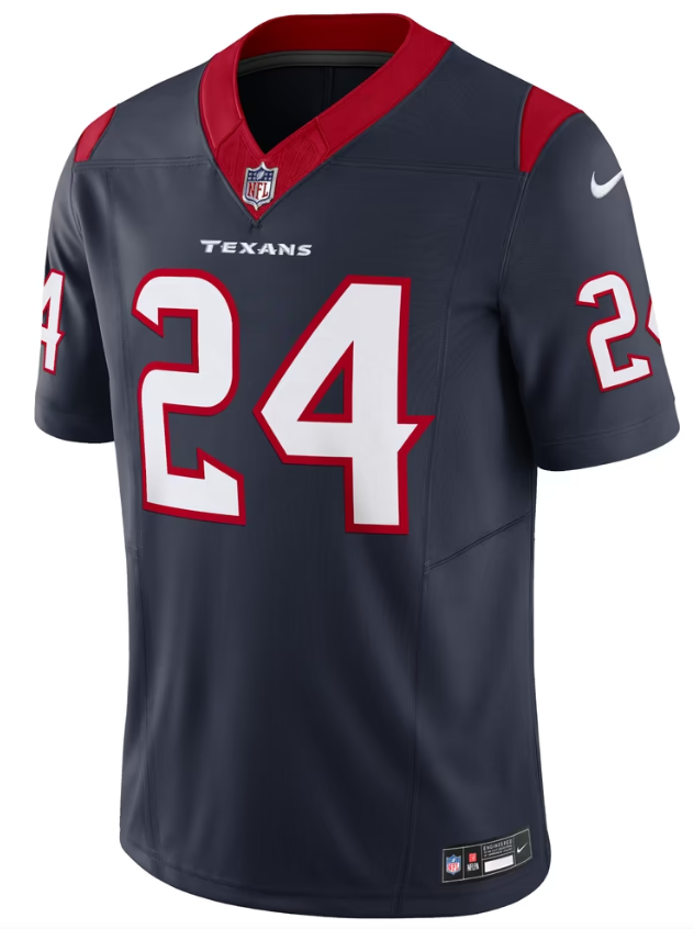 Men's Nike Derek Stingley Jr. Navy Houston Texans Vapor F.U.S.E. Limited Jersey