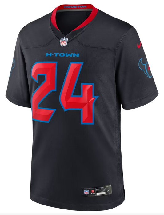 Men's Nike Derek Stingley Jr. Navy Houston Texans 2nd Alternate Game Jersey