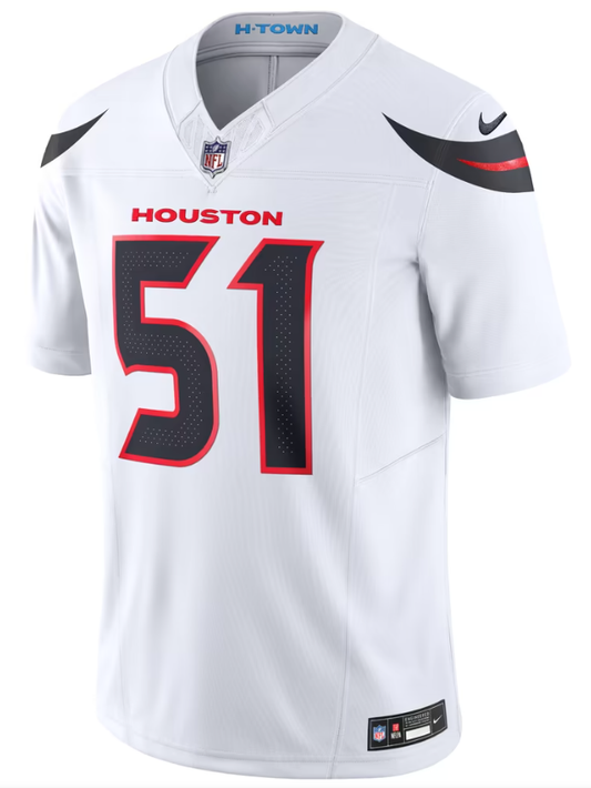 Men's Nike Will Anderson Jr. White Houston Texans Vapor F.U.S.E. Limited Jersey