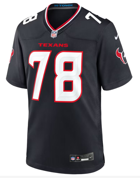 Men's Nike Nathan Thomas Navy Houston Texans Team Game Jersey