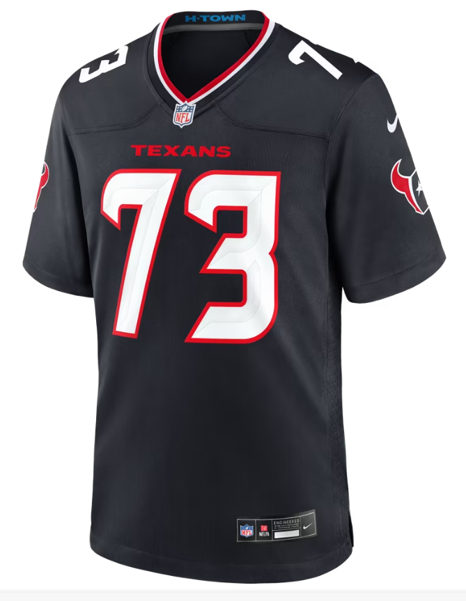 Men's Nike Derrick Graham Navy Houston Texans Team Game Jersey