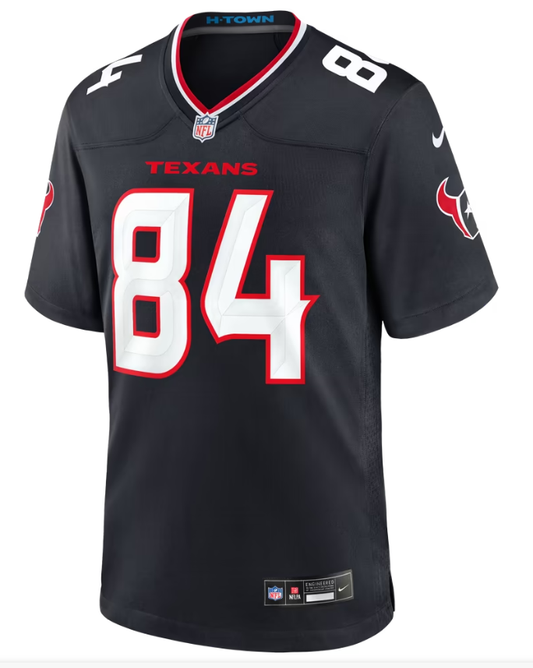 Men's Nike Mitch Tinsley Navy Houston Texans Team Game Jersey