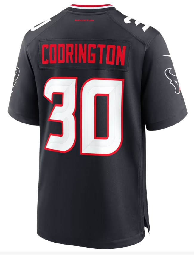 Men's Nike Brandon Codrington Navy Houston Texans Team Game Jersey
