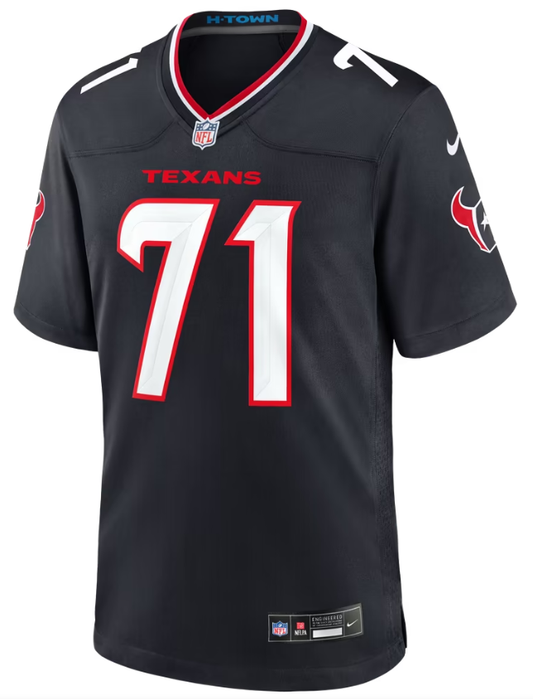 Men's Nike Braden Smith Navy Houston Texans Team Game Jersey