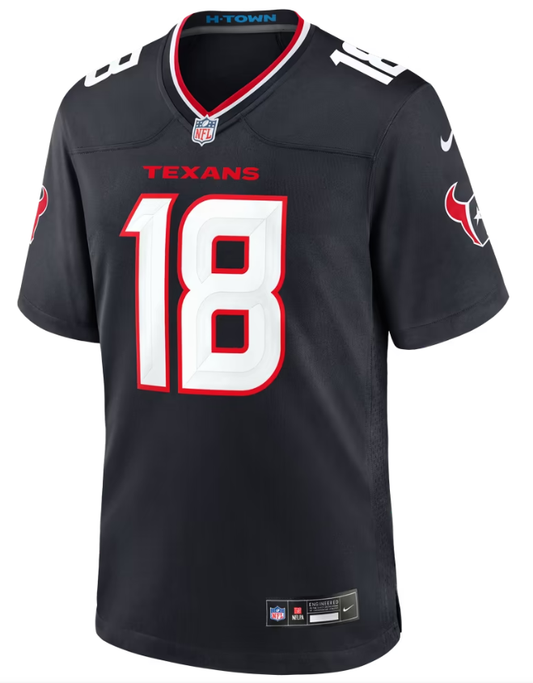 Men's Nike Graham Mertz Navy Houston Texans Team Game Jersey