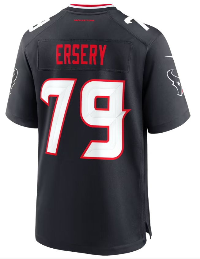Men's Nike Aireontae Ersery Navy Houston Texans Team Game Jersey