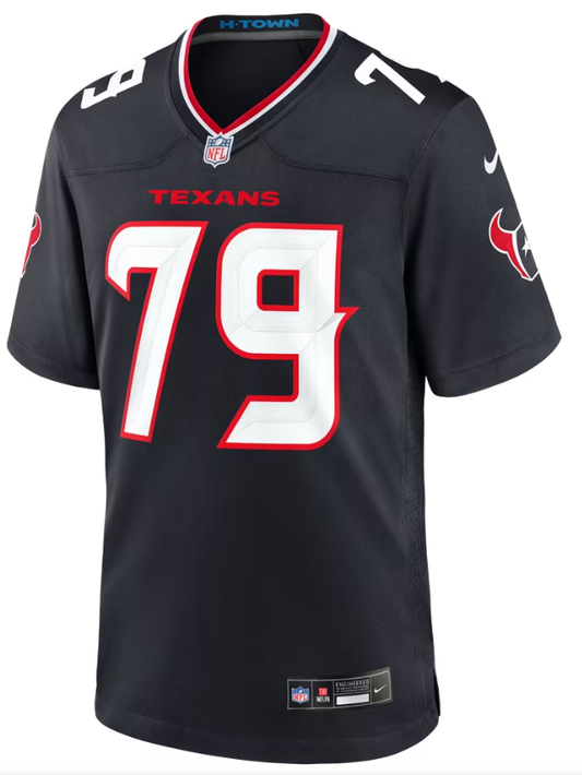 Men's Nike Aireontae Ersery Navy Houston Texans Team Game Jersey