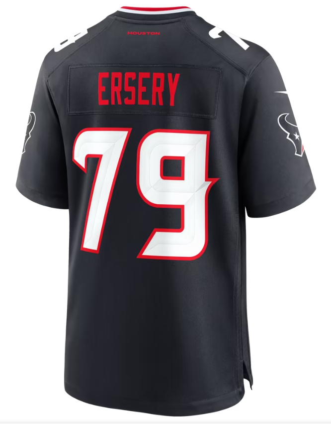 Men's Nike Aireontae Ersery Navy Houston Texans Team Game Jersey