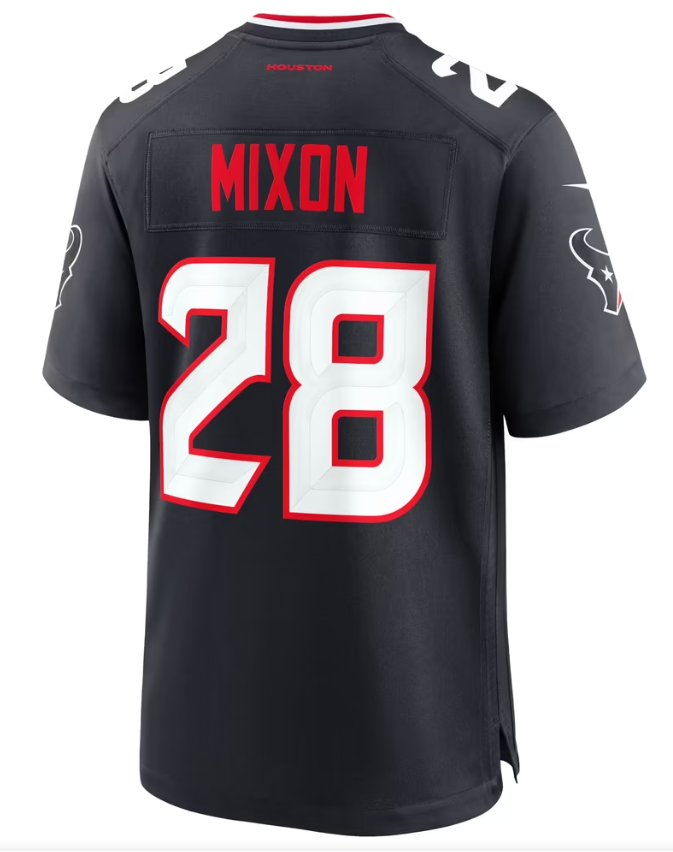 Men's Nike Joe Mixon Navy Houston Texans Game Jersey