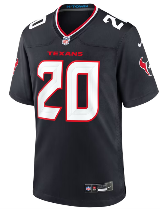 Men's Nike Ja'Marcus Ingram Navy Houston Texans Team Game Jersey